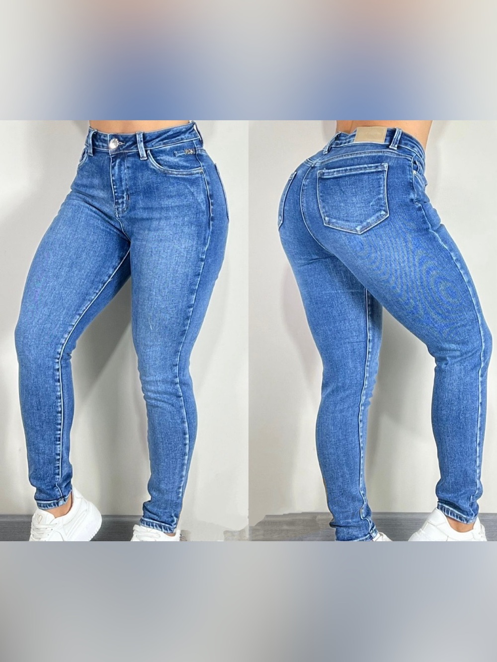 High-Rise Skinny Women Jeans - Blue